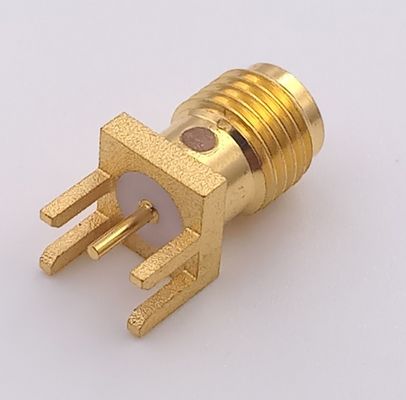 8.5ghz  SMA Coaxial Connector Antenna Sma Female Pcb Edge Mount Connector