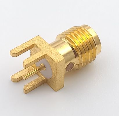 8.5ghz  SMA Coaxial Connector Antenna Sma Female Pcb Edge Mount Connector