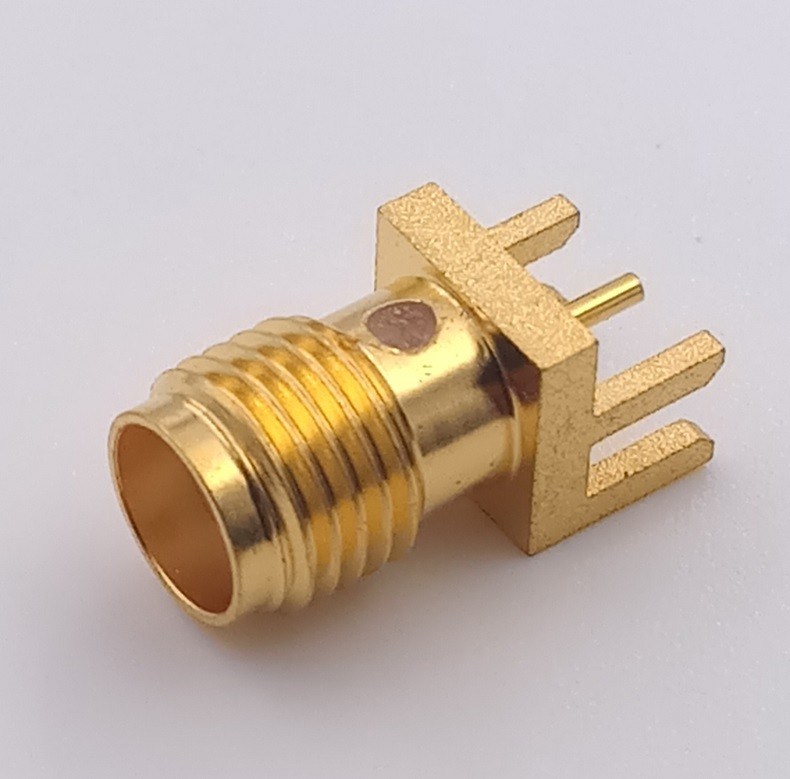 8.5ghz  SMA Coaxial Connector Antenna Sma Female Pcb Edge Mount Connector